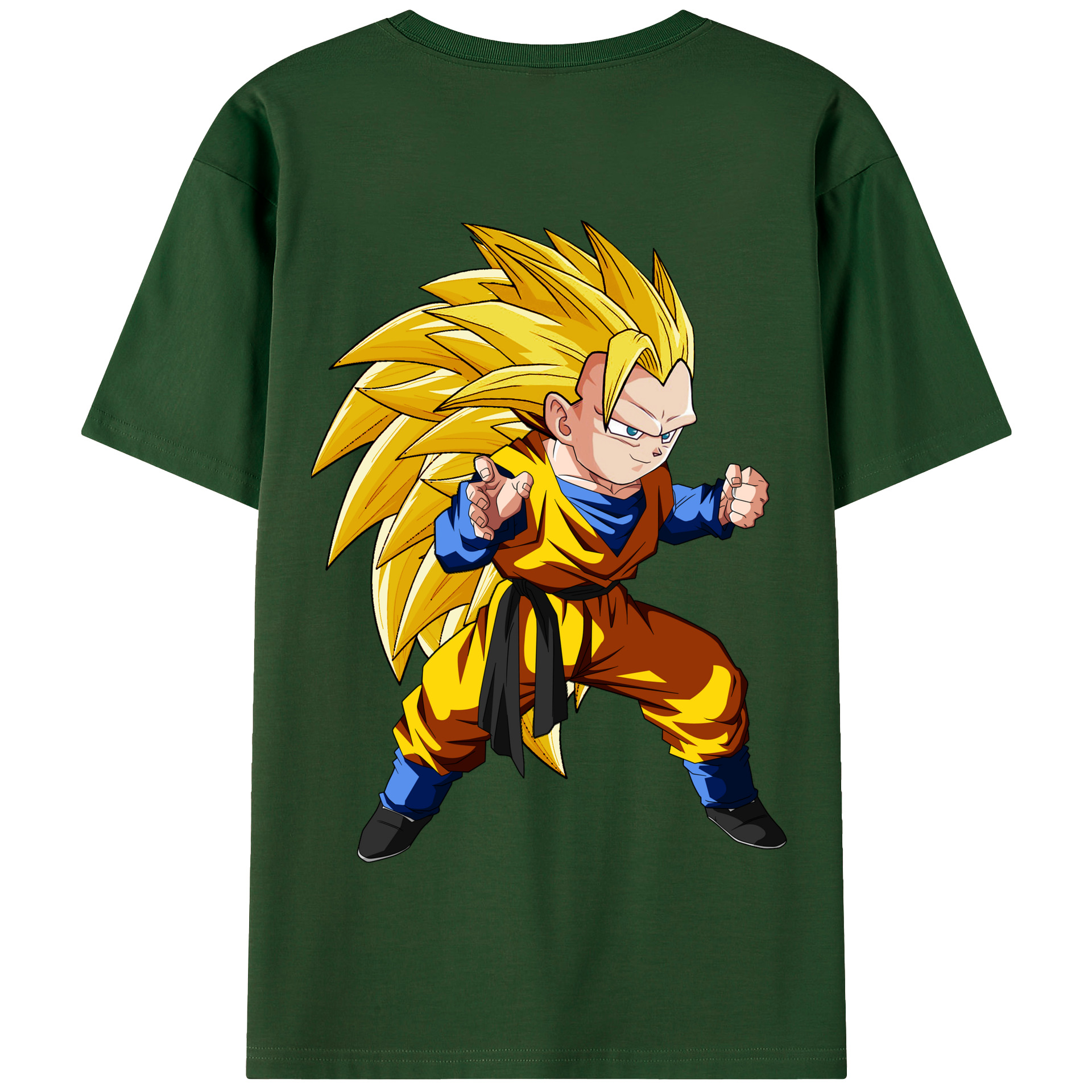 （画像用） ドラゴンボール ベジータ四世（Bejīta Yonsei）DRAGON BALL Vegeta IV 綿100％半袖Tシャツ（背面プリント）